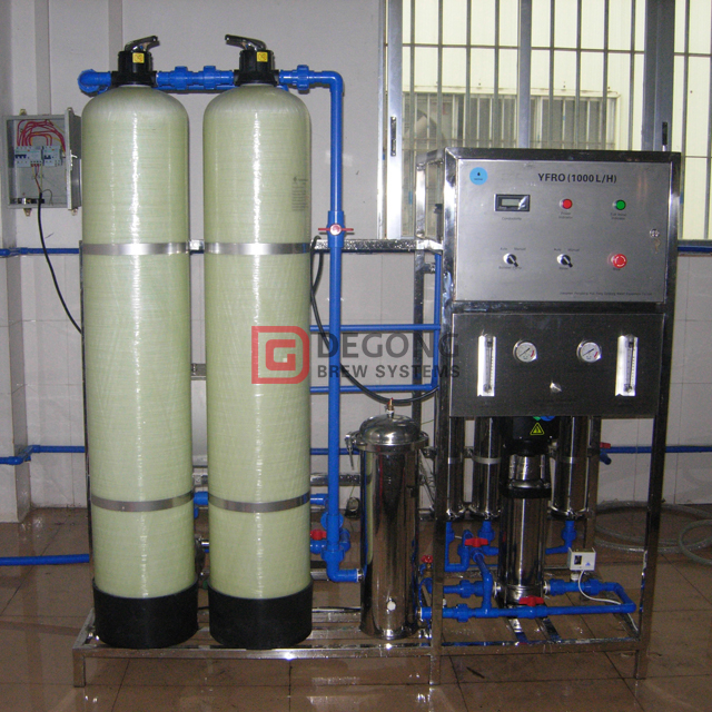 1000LPH Edelstahl RO Wasseraufbereitung Umkehrosmoseanlage / Wasseraufbereiter für das Bierbrauen
