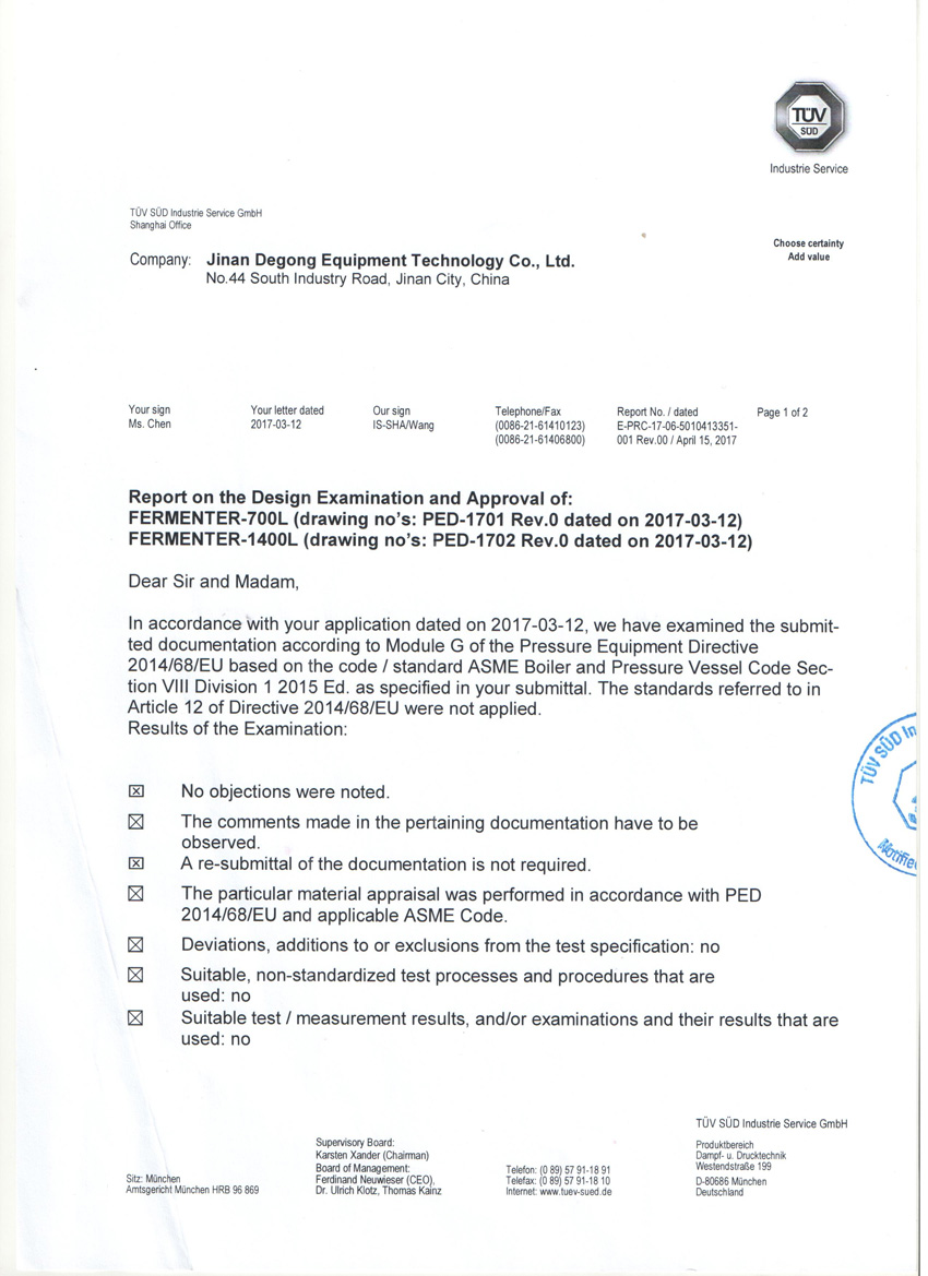 PED DRUCKGERÄTE