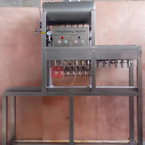 Kleine automatische 6 Köpfe Bierabfüllmaschine Glasflaschenfüll- und Verschließsystem
