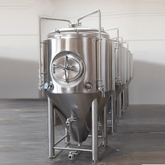 500L doppelwandige Grübchenjacke Edelstahl Konisch isolierter Biergärtank aus Stahl erhältlich