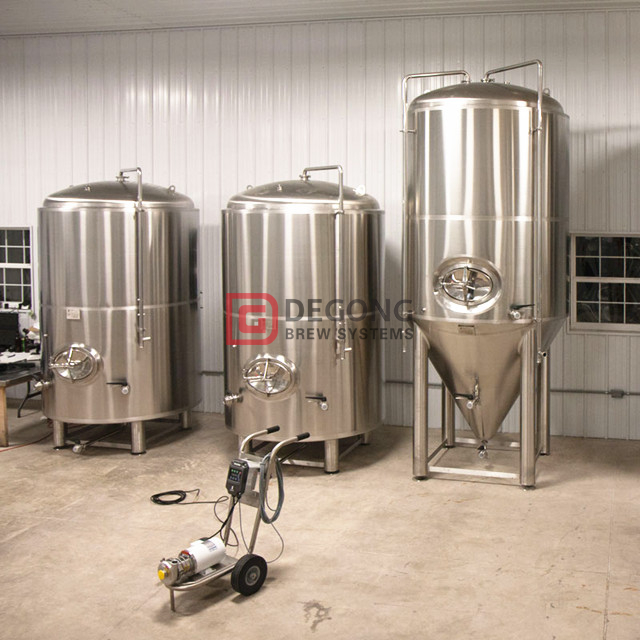1000 Liter kompletter halbautomatischer Bierbrautank aus Edelstahl / Kupfer für gewerbliche Zwecke