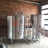 1000L Turnkey Brewery Gebrauchte kundenspezifische Edelstahl-Bierbrauanlage Brew Kettle Fermenter