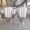 500L doppelwandige Grübchenjacke Edelstahl Konisch isolierter Biergärtank aus Stahl erhältlich